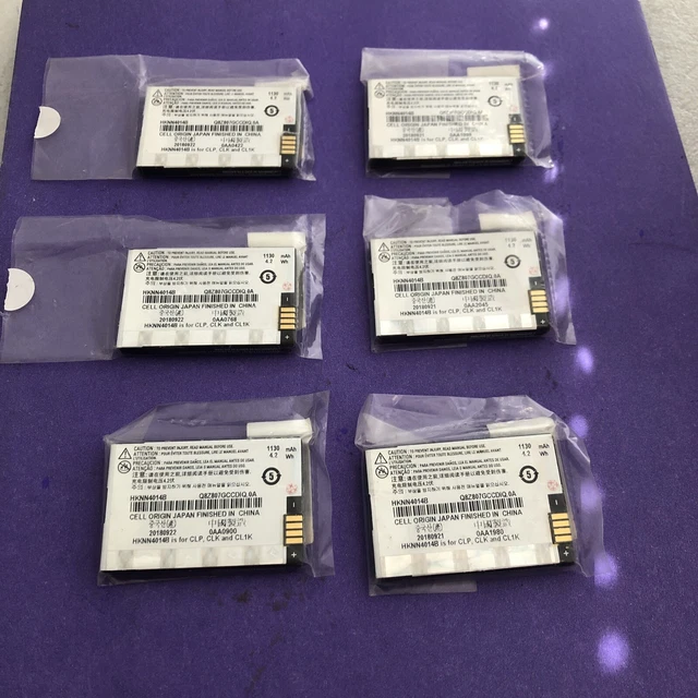 GENUINE LOT OF 6X Motorola HKNN4014B  4.2WH Battery 1130 mAh