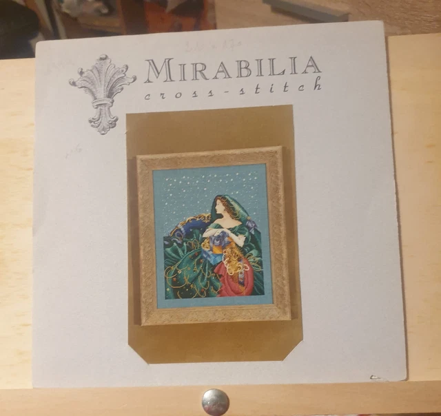 Kit Point De Croix Mirabilia Snow Angel Avec Perles - Modèle #280, 8-1/4 X 9-1/2 Pouces