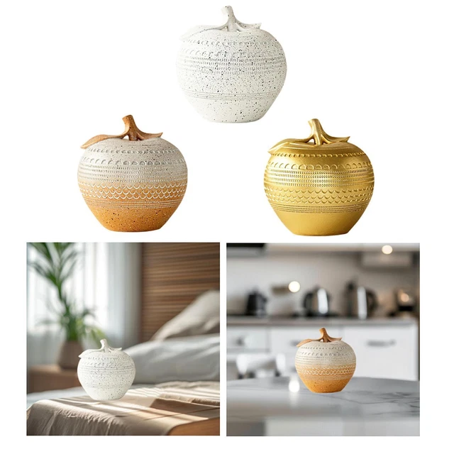 Décoration de formage de pomme en céramique de luxe nordique, salon minimaliste moderne, armoire à vin, artisanat à la maison, figurine de uit de simulation  15
