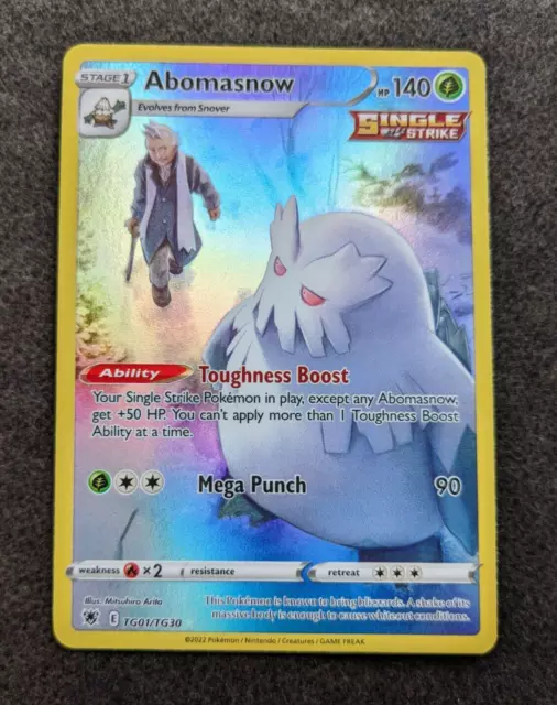 Abomasnow - Full Art - TG01/TG30 - SM Lost Origin Trainer Gallery - Pokemon