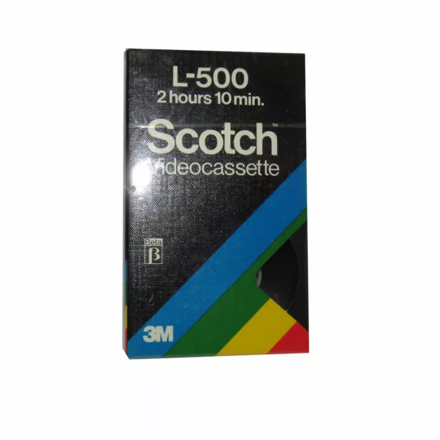 Cassette Scotch Beta Betamax L-500 3M 2 Heures 10 Minutes