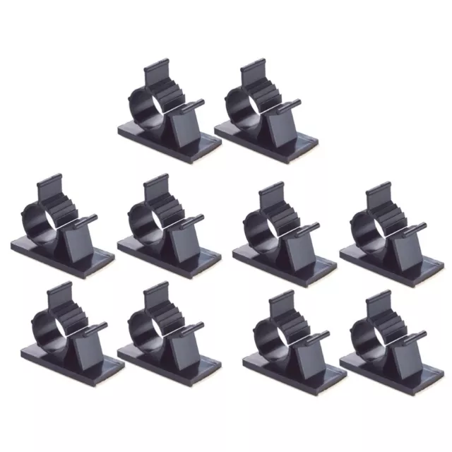 10 Pcs Cord Clip Cable Clamp Adhesive Management Drop Wire Holder Dust-proof