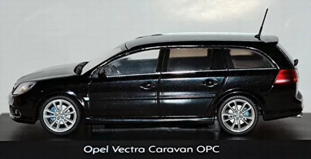 Opel Vectra C Caravan OPC 2005-08 schwarz Black Metallic 1:43 Schuco 3