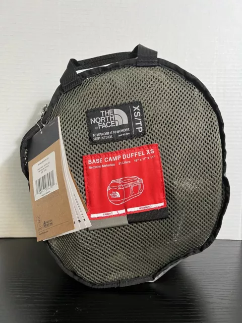 The North Face Base Camp Duffel Bag Backpack  31L XS Taupe Green/Black NEW!