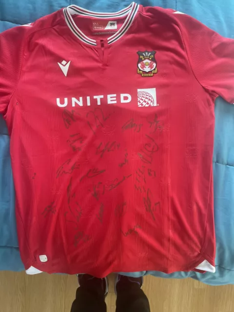 Wrexham Afc signed football shirt 2023/24