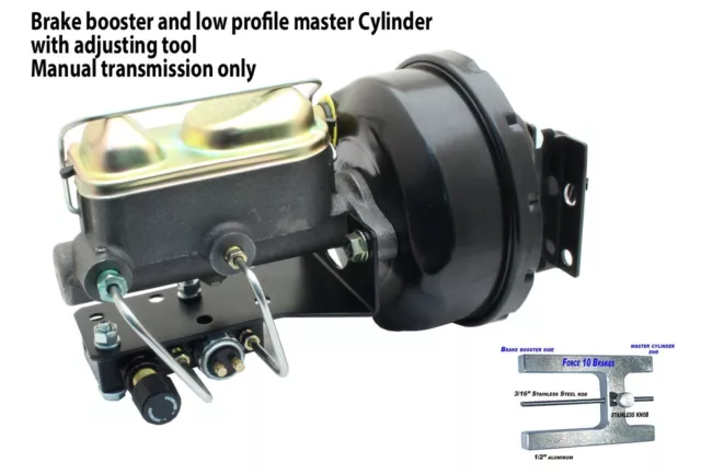 1964-66 Mustang Power Brake Booster Conversion - Manual transmission-low profile