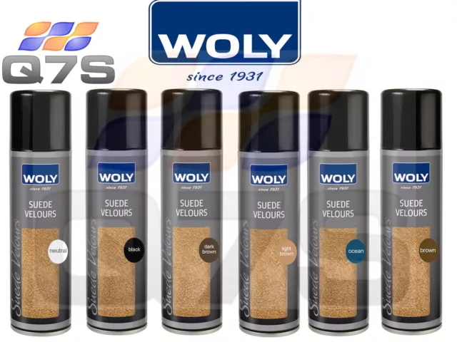 Woly Suede Nubuck Leather Velours Renovating Spray Shoes Boots Shoe Care 250mL