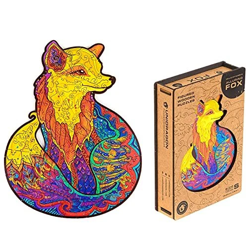 Wooden Jigsaw Puzzle, Best Gift for Adults and Kids, Unique Shape Jigsaw