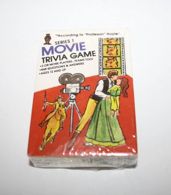 VINTAGE HOYLE Pocket Trivia Movies Series 1 Card Game 1984 New Sealed