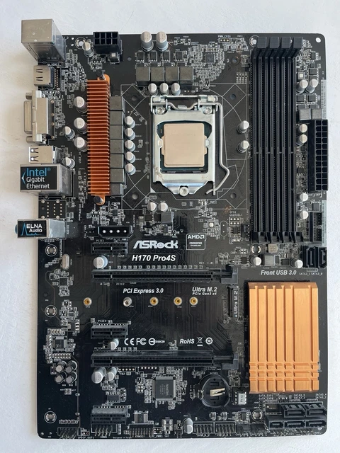 PCパーツ asrock h170-pro4s + core i7-6700 i7-6700＋ASRock H170 Pro4s マザーボードセット PCパーツ