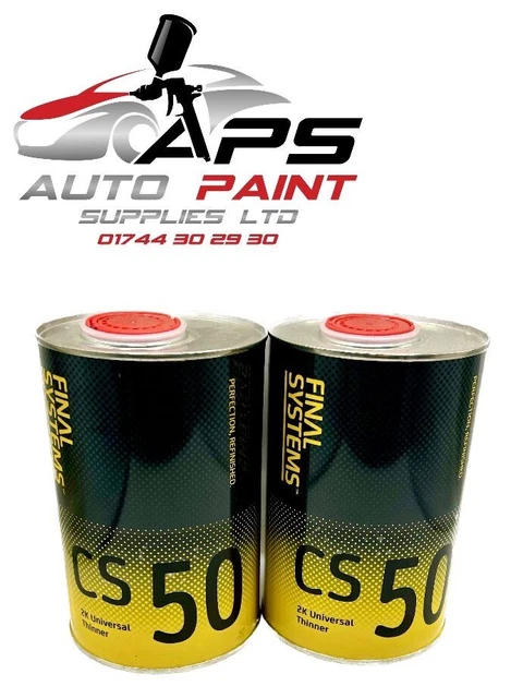 x2 FINAL SYSTEMS 2K Forniture corpo vernice verniciata primer universale più sottile CS50 1 L