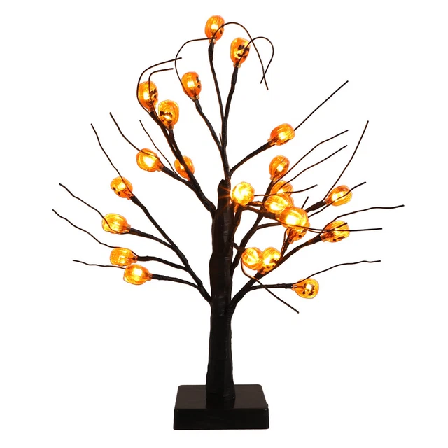 1 pieza decorativa Halloween ligero único de escritorio árbol brillante Attorn