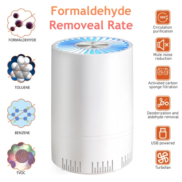 ROOM AIR PURIFIER HEPA Filter Home SmokeCleaner Eater Indoor Dust Odor