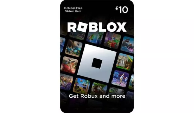 Roblox Physical Gift Card [includes Free Virtual Item $10