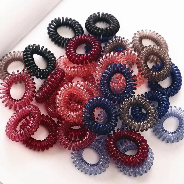 10PC/lot Small Hair Ropes Girls Transparent Color Elastic Hair Bands Kid Ponytai