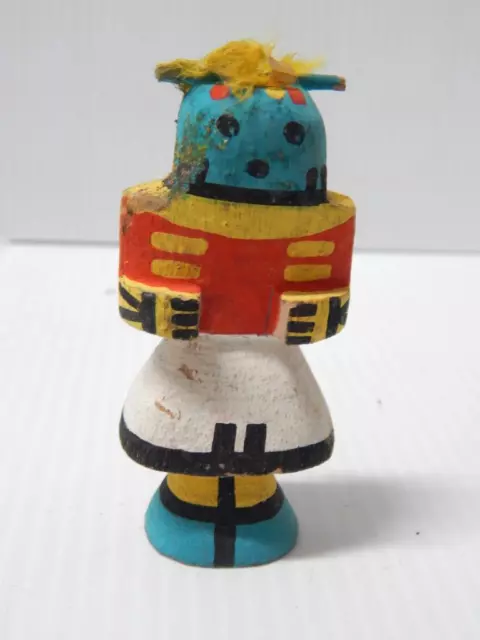 Vintage Hopi Pueblo Indian Highway Rte 66 " Rain Priest " Kachina - Sunface Mark