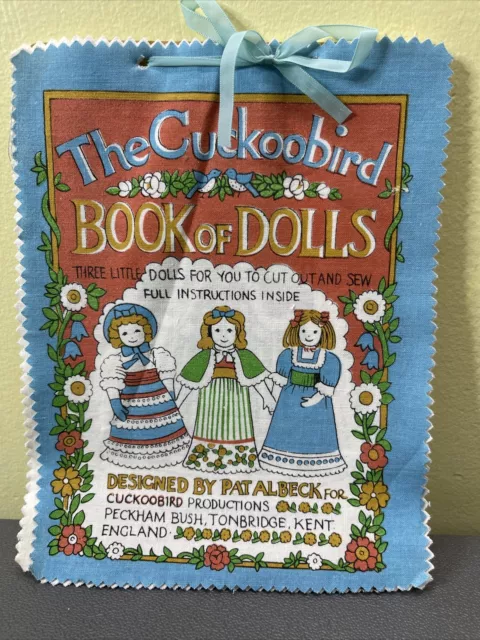 Vintage The Cuckoobird Book Of 3 Little Dolls England Sewing Kit Pat Albeck