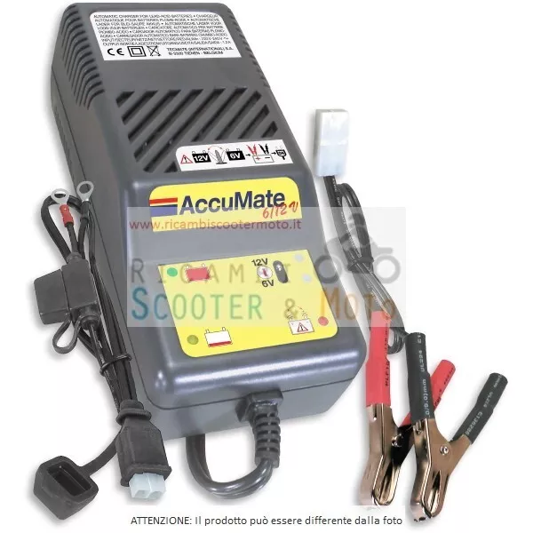 Carica Batterie Tecmate 6/12 Volt Am612Vde Tester Accumate 612 450130