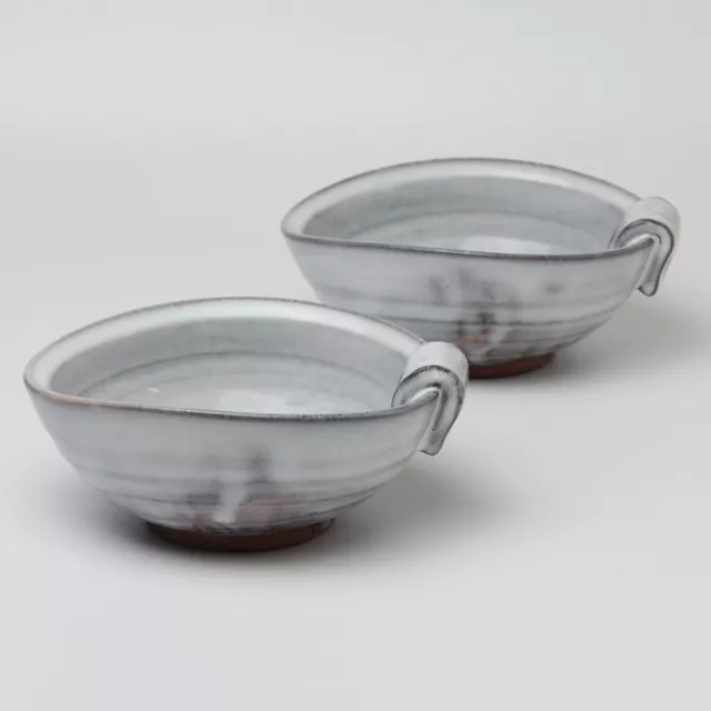 Hagi ware Japanese pottery sarving bowl Japan Shirohagi White glazed Handcraft