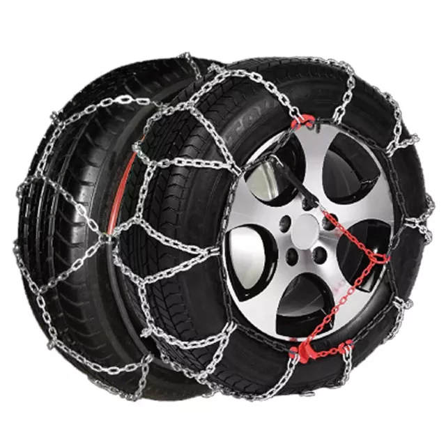Set of 2 Snow Chains for Car SUV Pickup Trucks Car Adjustable Snow Tire Chains