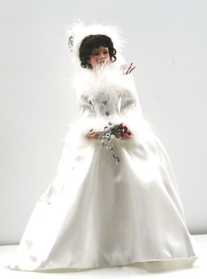 Ashton Drake Porcelain Bride Doll Winter Romance, Mint Condition, In Box