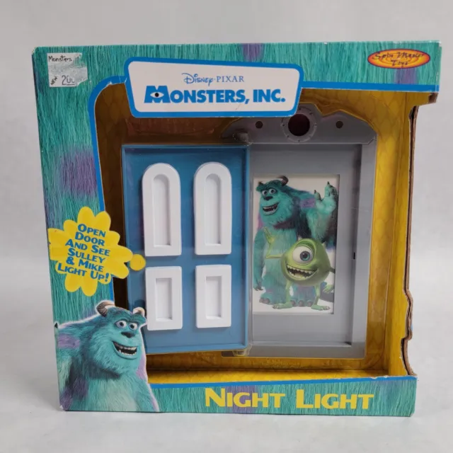 MONSTERS INC Disney Pixar Open Door Night Light NEW Rare Spin Master 2001 Sulley