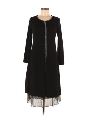 NWT Vicky And Lucas Women Black Casual Dress M