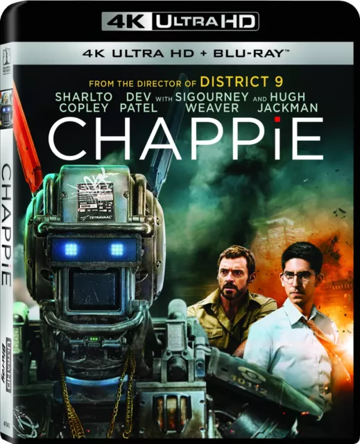 Chappie (4K UHD Blu-ray) Sharlto Copley Dev Patel Ninja ¥o-Landi Vi$$er