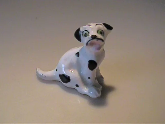 Vintage 1960'S Miniature Bone China Barking Dalmatian Puppy Dog