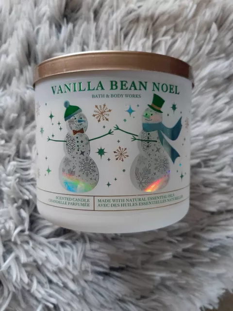 Bath & Body Works 3 Docht Duftkerze  Vanilla Bean Noel