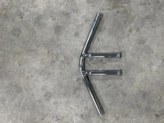Pangea speed zephyr bars chrome 8" motorcycle Harley