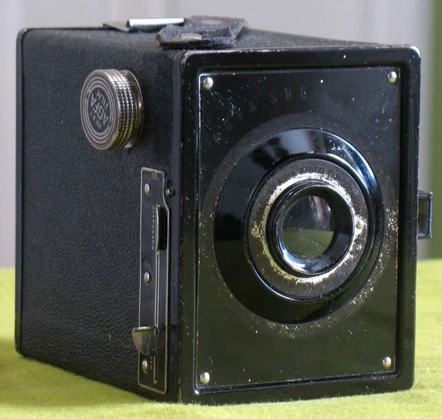 VINTAGE 1930S AGFA Ansco Sure Flash Box Camera WORKS $9.95 - PicClick