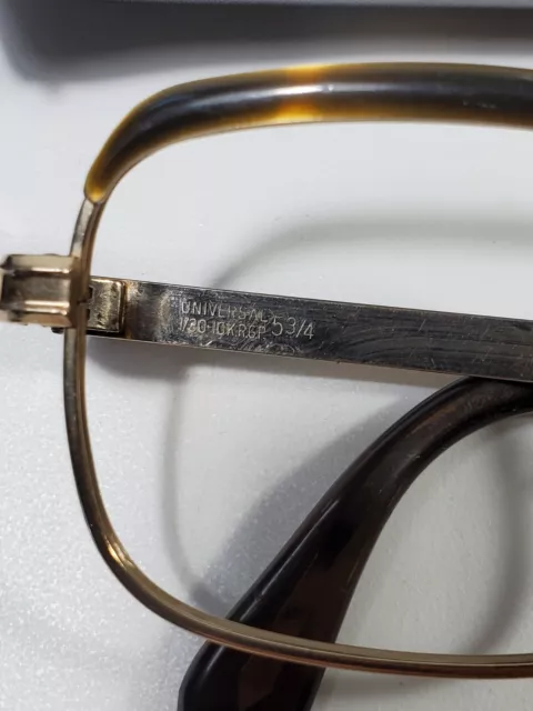Vintage Universal 10k Gold Filled Eyeglass Frames 1/30-10k.r.gp 52-22-5 3/4 2