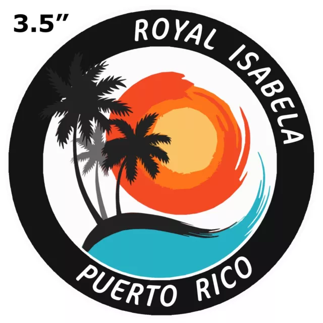 Royal Isabela Puerto Rico Sticker - Car Truck Window Bumper Graphics Vinyl Decal