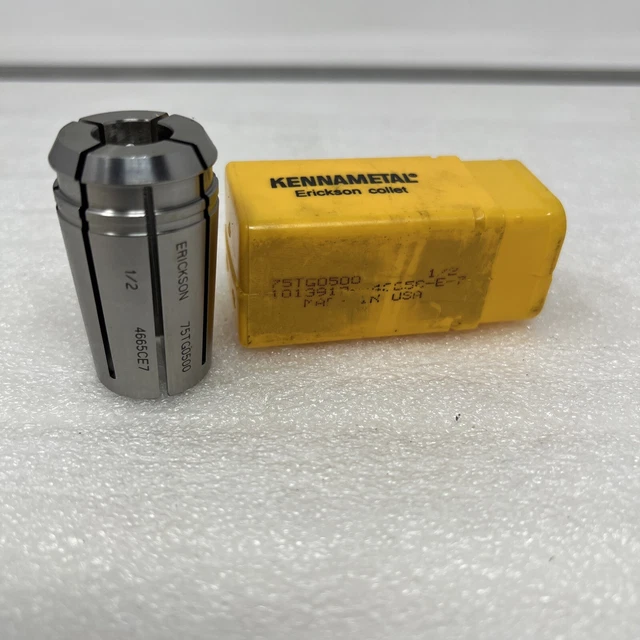 New Kennametal Erickson 75TG0500 1/2” Collet, 4665CE7