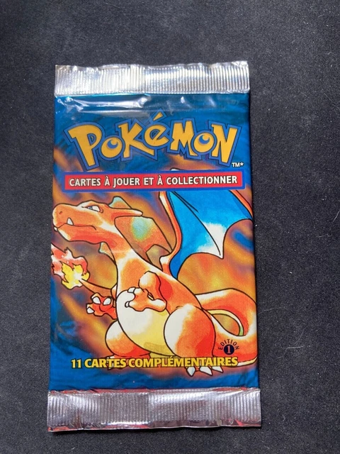 booster pokemon set de base edition 1 illustration dracaufeu