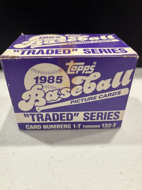 1985 TOPPS BASEBALL "TRADED" SERIES COMPLETE SET (132) See HOF & RC's below  💥⚾