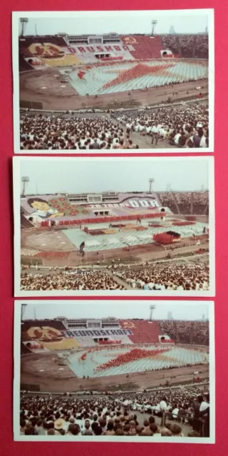 3 x Anlass Foto AK LEIPZIG 1969 V. Dt. Turn- und Sportfest der DDR  ( 4222