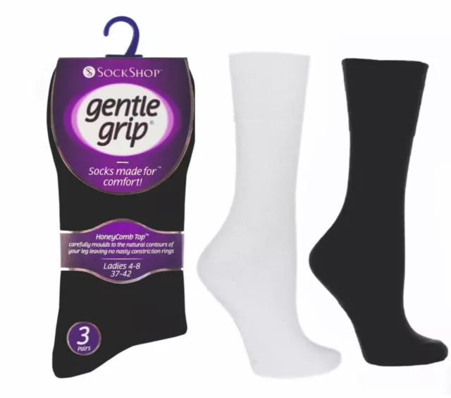 Gentle Grip IOMI Women's Diabetes Socks x 3 