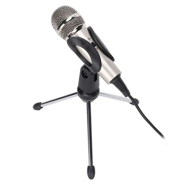 Cardioid Microphone Electret Sound Head Aluminum Alloy Streaming Microphone USB
