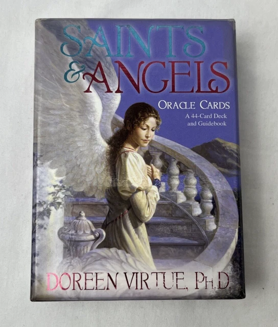 SAINTS AND ANGELS 44-Card Oracle Deck & Guidebook by Doreen Virtue. Q2