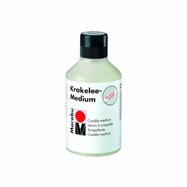 (1L = 45,96 EUR) Marabu-Krakelee-Medium, Kunststofflasche 250 ml Reißlack