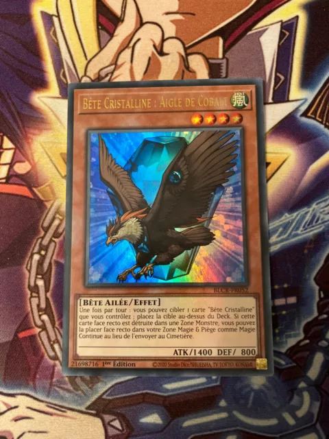 Yu-Gi-Oh! Bête Cristalline : Aigle de Cobalt BLCR-FR052 1st / Ultra Rare