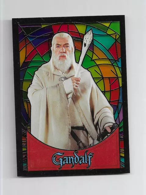 Lord of the Rings Evolution 2006 Stained Glass Card S5 Gandalf Ian McKellen