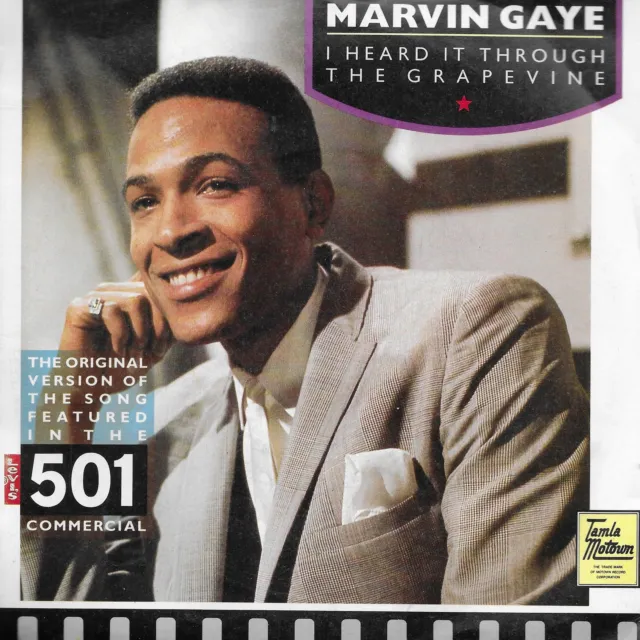 Marvin Gaye I Heard It Through The Grapevine black labels UK 45 7" Tamla Motown