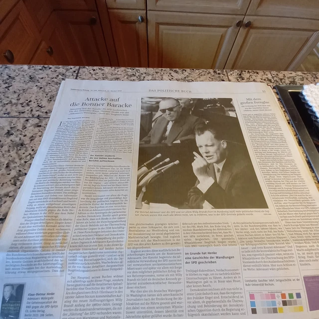 ADENAUER RICERCA SPD ""Adenauers watergate"" bnd s.ziegler gehlen v