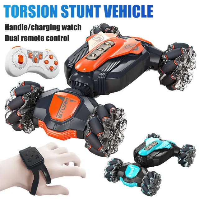 Kids Stunt Car 360° Hand Gesture Sensing RC 4WD Remote Control Off Road Toy Gift