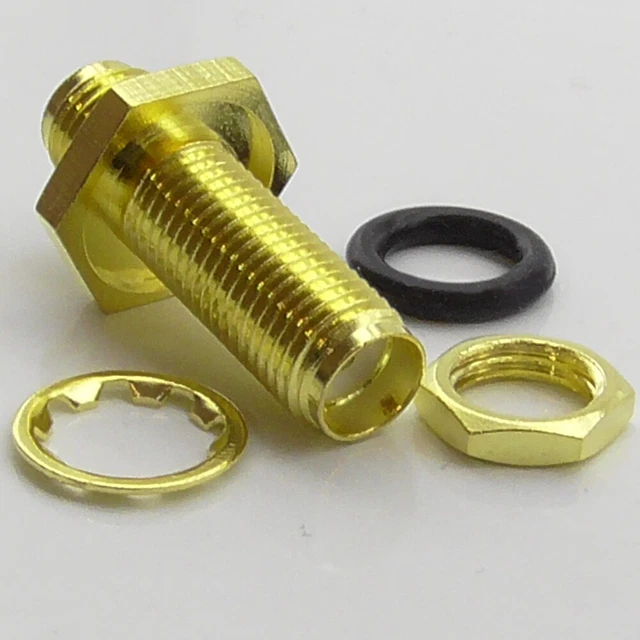 Connettore BNC Maschio A Flangia Con 4 Fori - Per Montaggio A - Foto 5