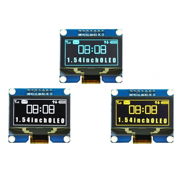Module d'affichage OLED compact et efficace 1 54 pouces pour projets polyvalents
