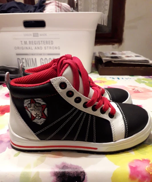 Chaussures Montantes De Sécurité De Cuisine Neuves En Cuir Rock Chef Antislip